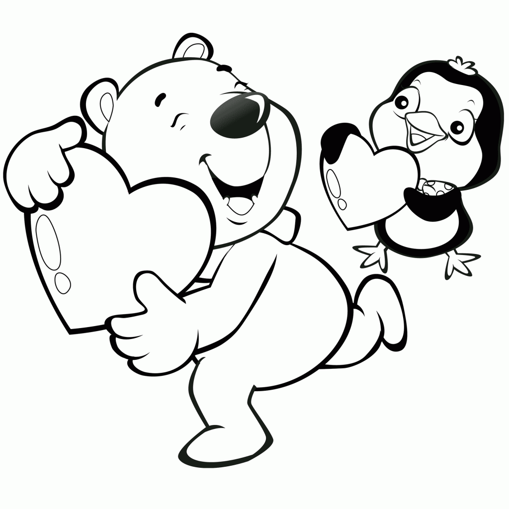 Printable Coloring Pages Valentines