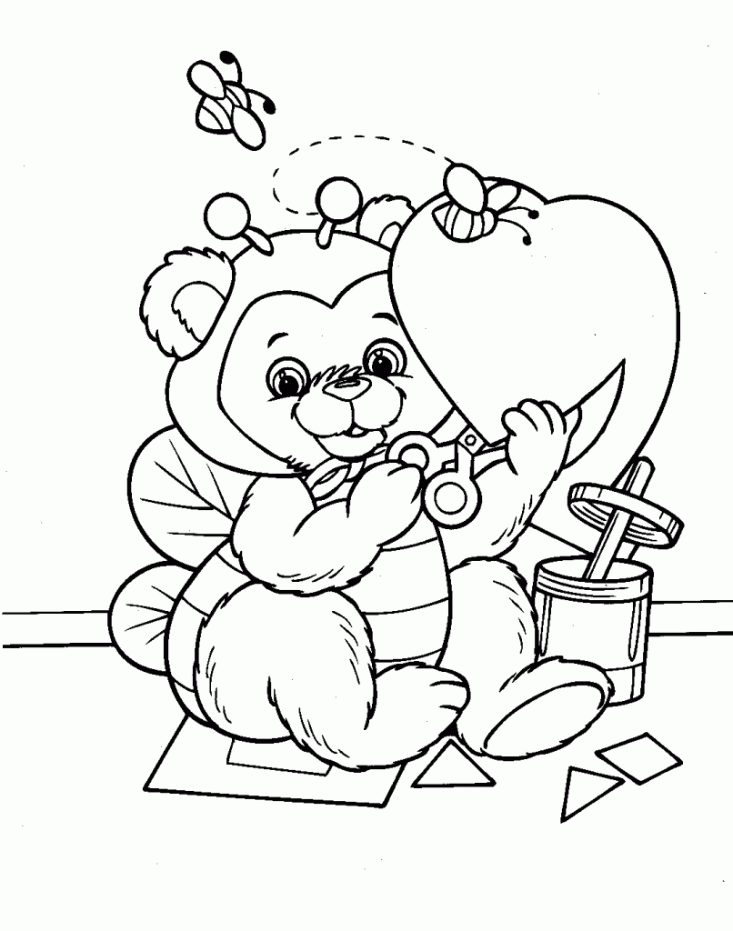 Free Printable Valentines Coloring Pages For Preschoolers