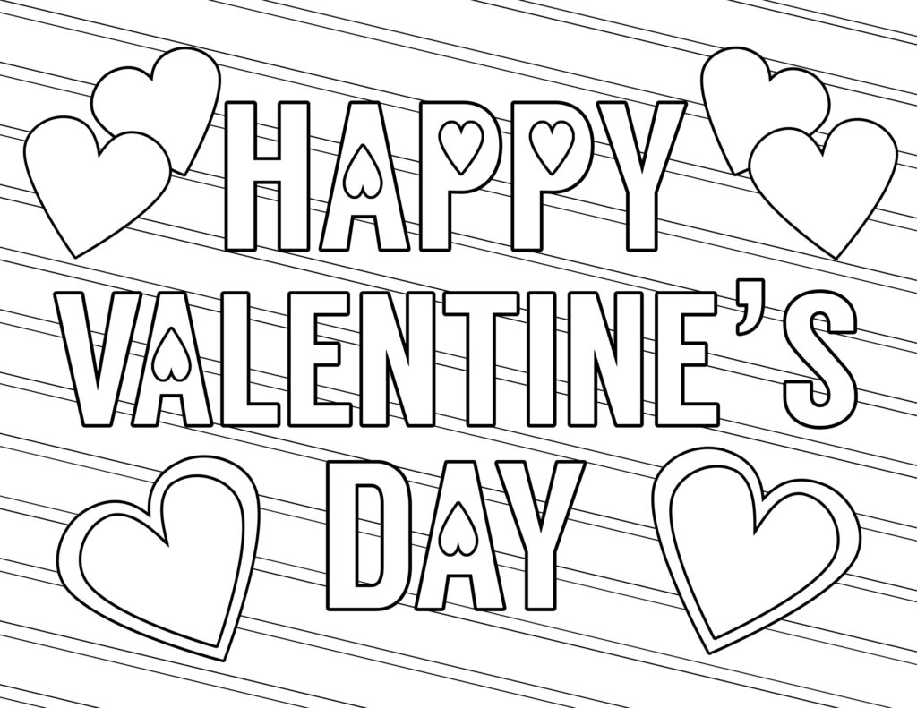 Valentines Day Coloring Pages Printable - Free