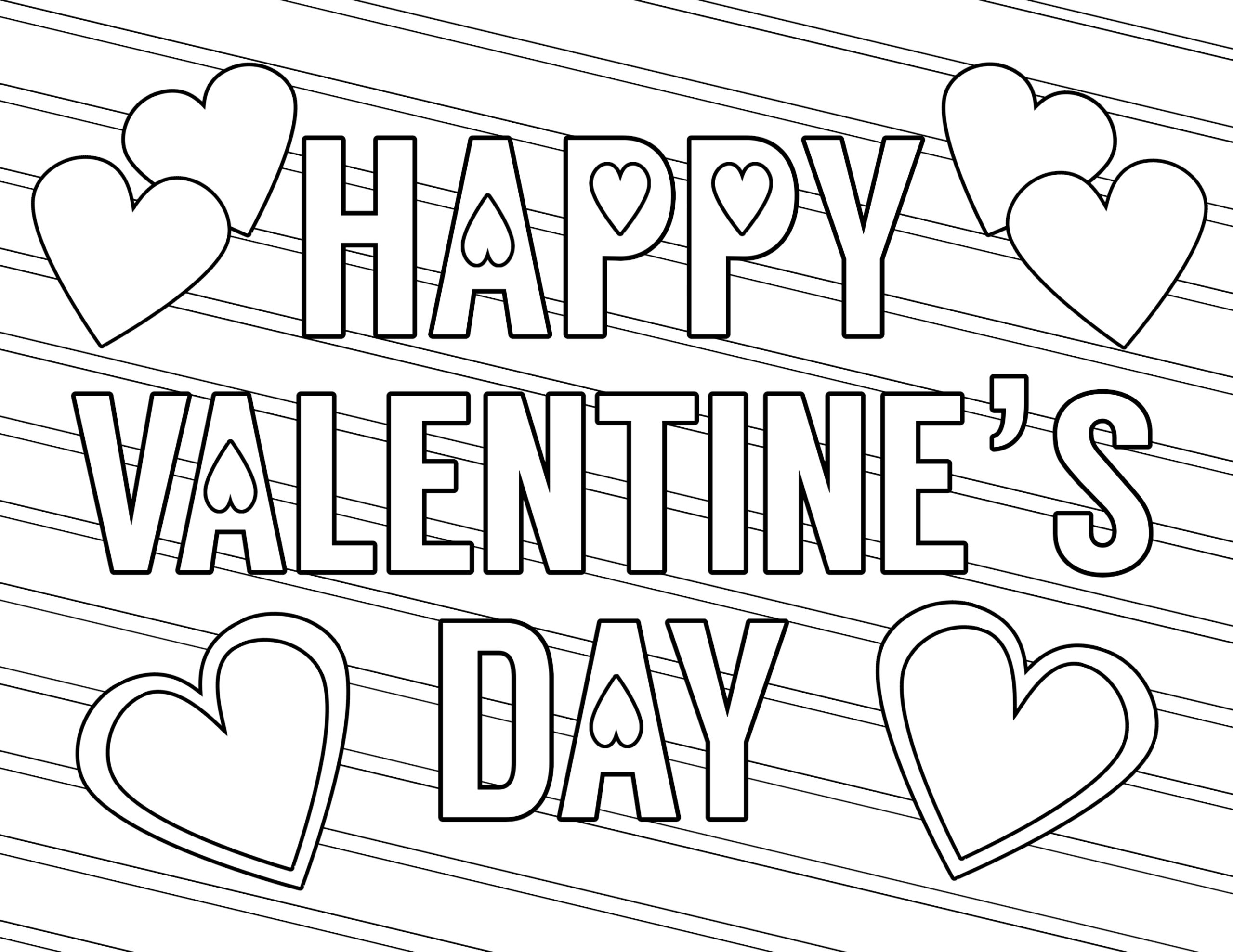 Free Printable Valentine Coloring Pages