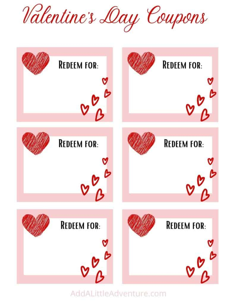 Printable Valentine's Day Coupons