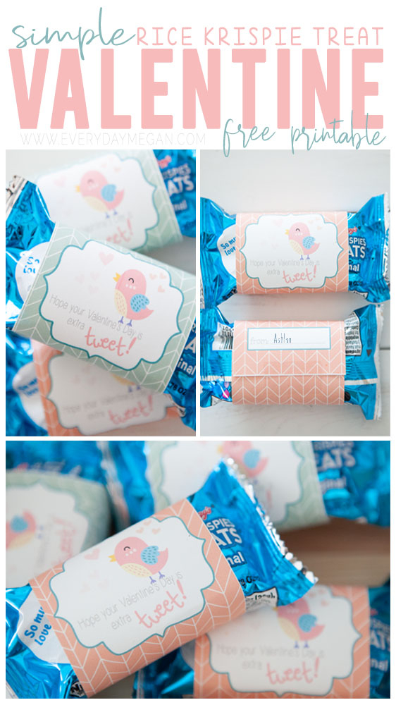 Rice Krispie Valentine Printable