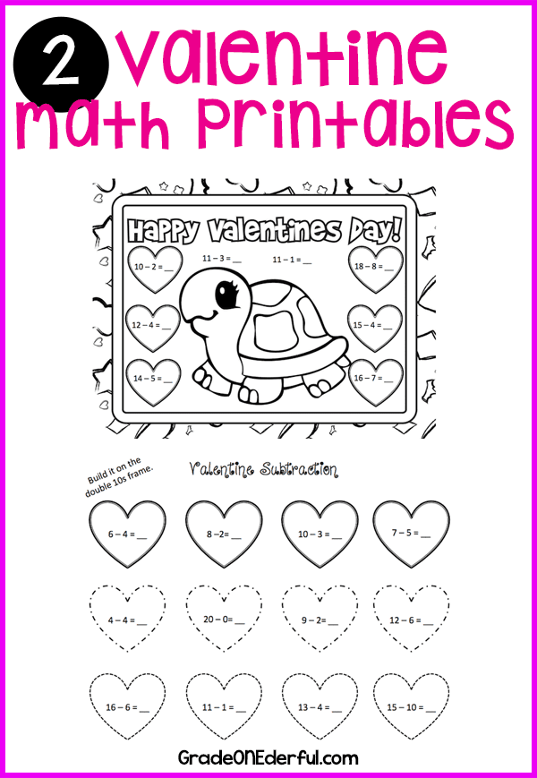 Free Printable Valentine Math Worksheets