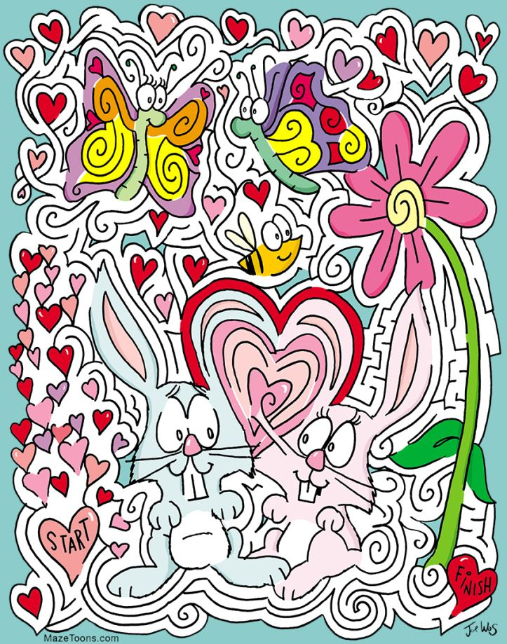 Free Printable Valentine Mazes