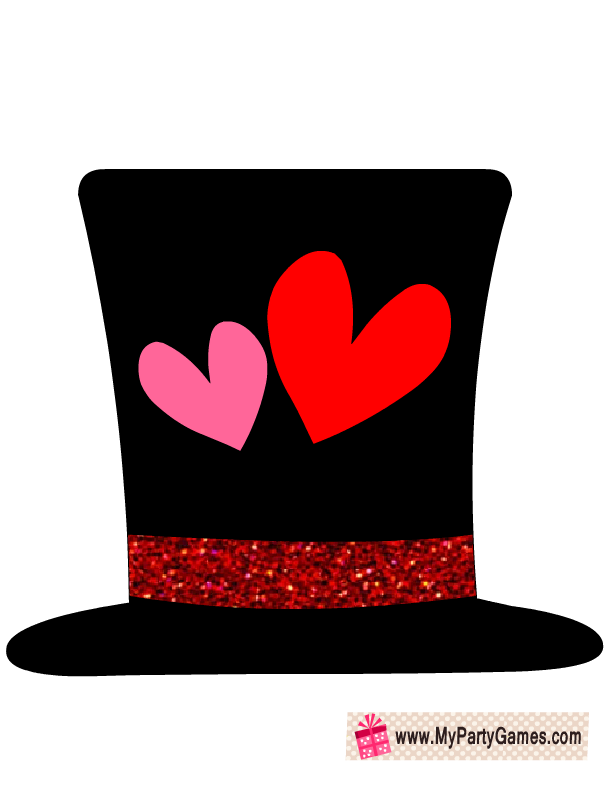 Valentine's Day Photo Props Printable