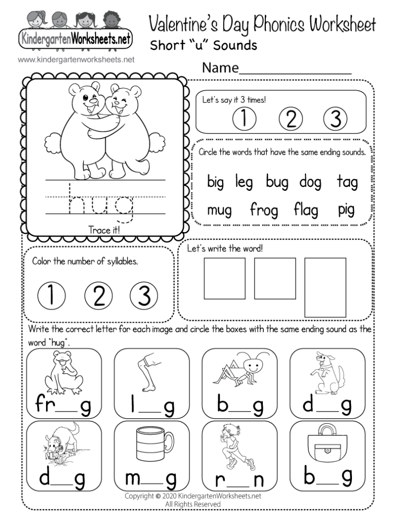 Valentine's Day Activities For Kindergarten Printables