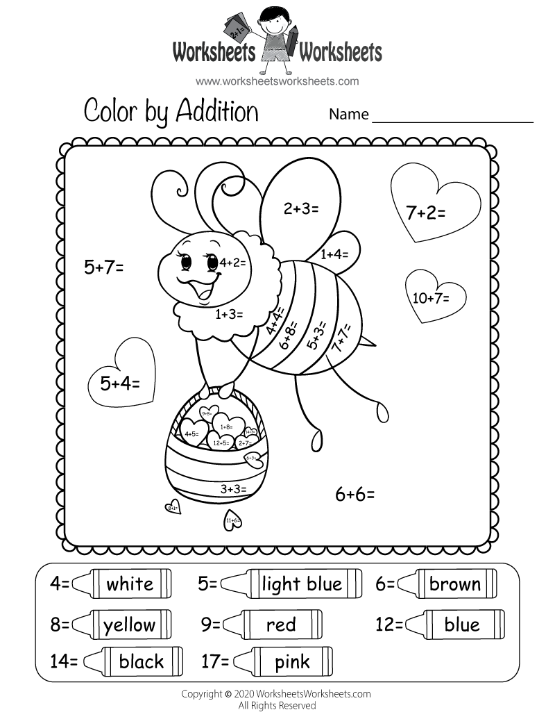 Free Printable Valentines Math Worksheets