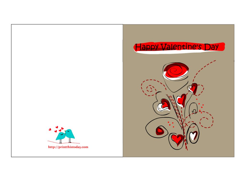 Printable Valentine Day Card For Boyfriend