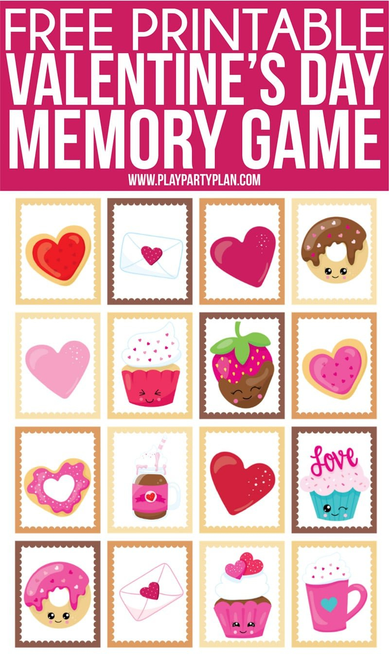 Valentine Matching Game Printable