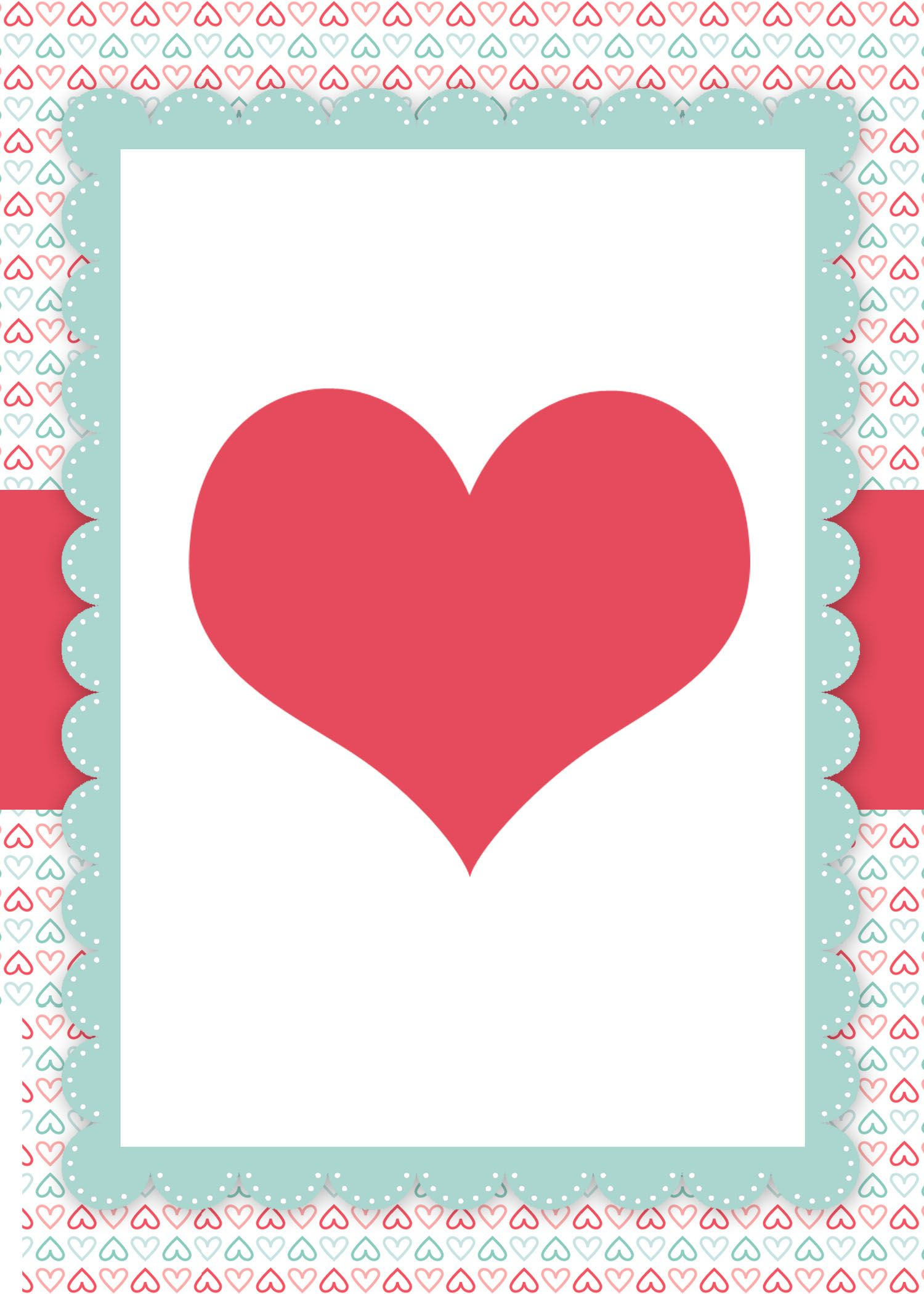 Valentine's Day Card Printable Templates