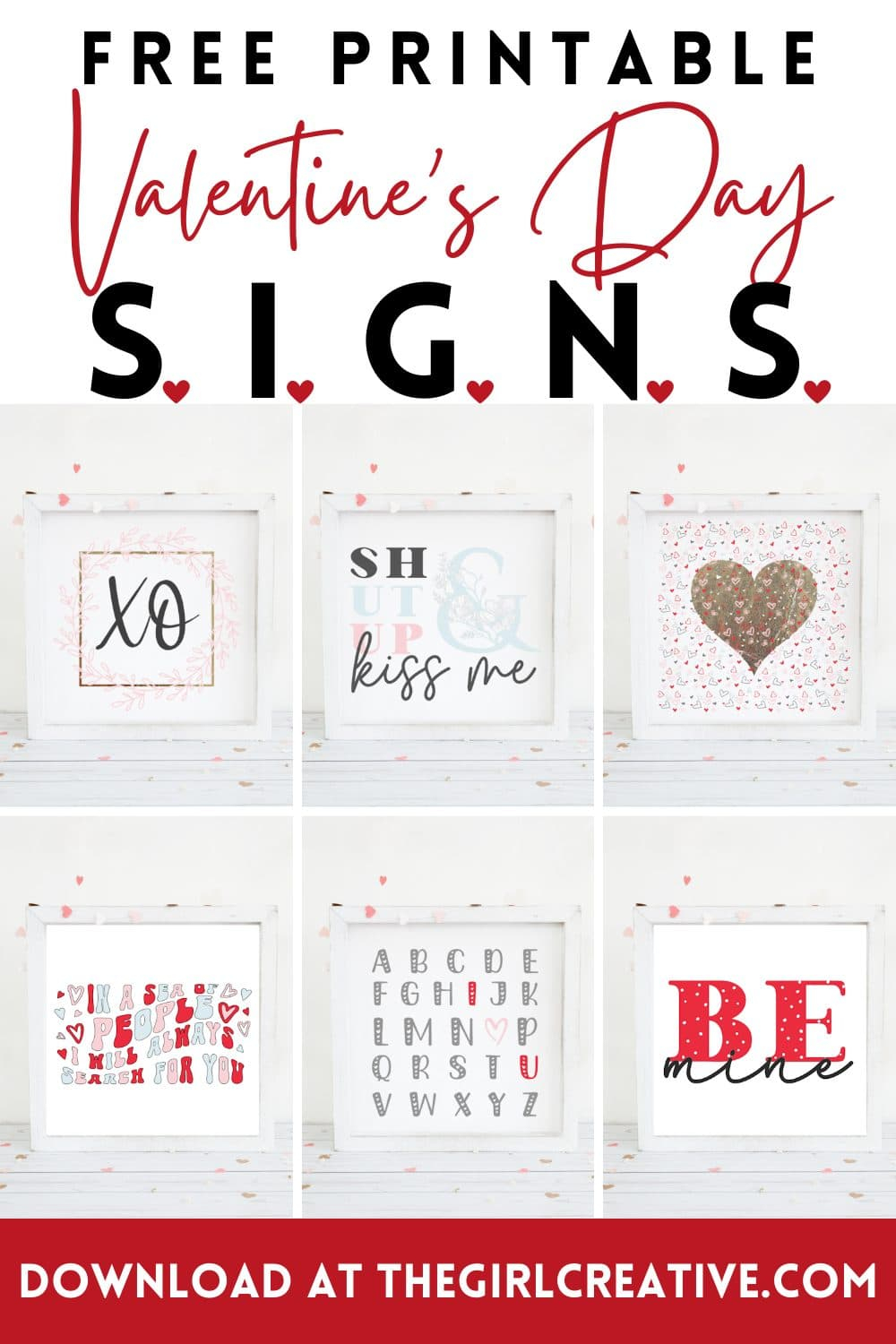 Free Printable Valentine Signs
