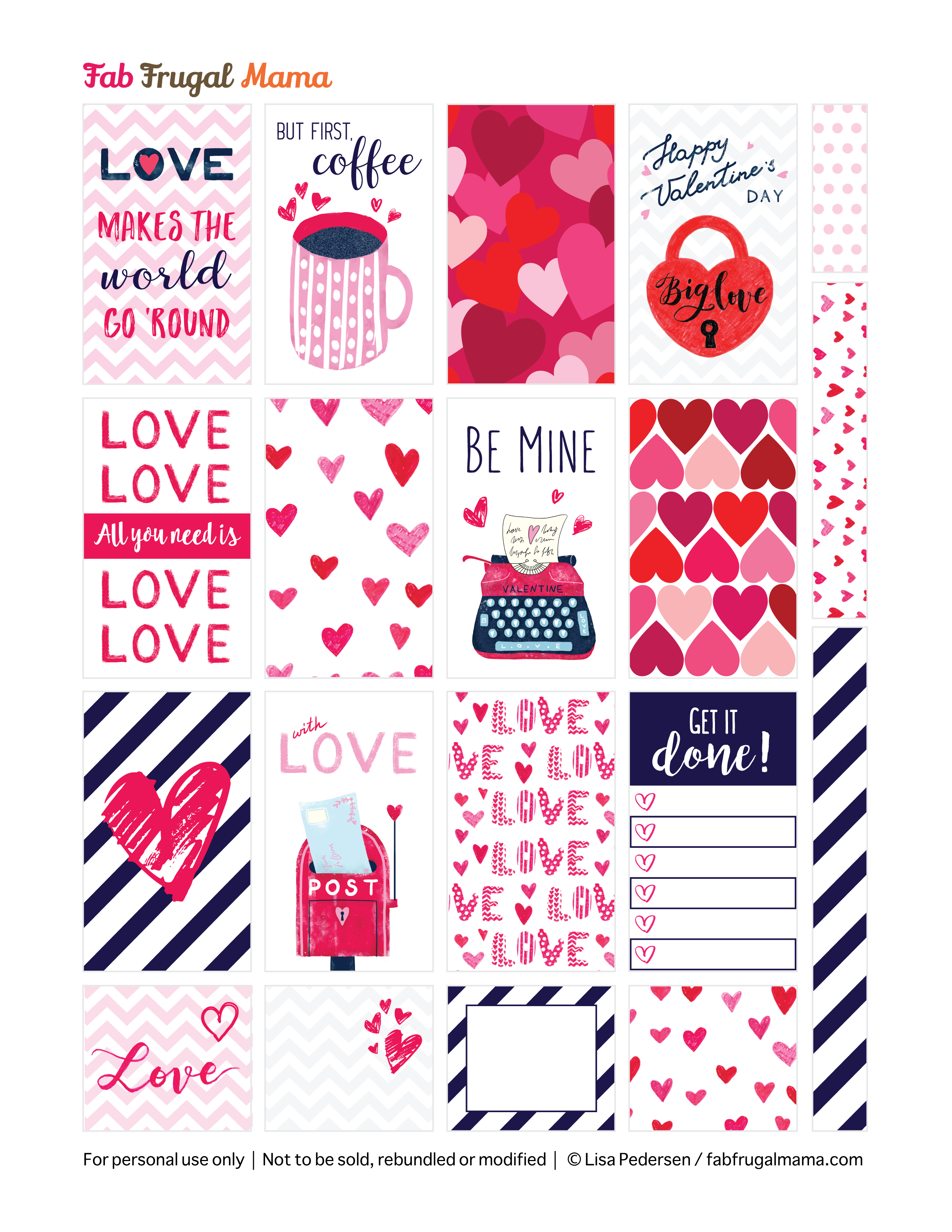 Free Printable Valentine Stickers