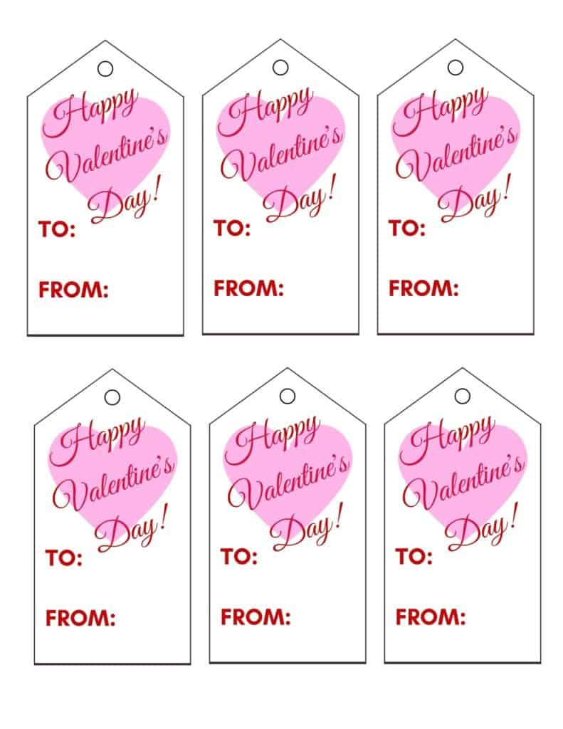 Valentine's Day Tag Printable
