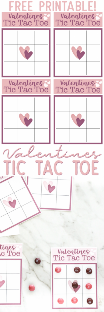 Free Printable Valentine Tic Tac Toe Board