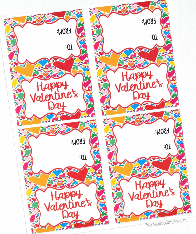 Valentine's Day Treat Bag Toppers Printables