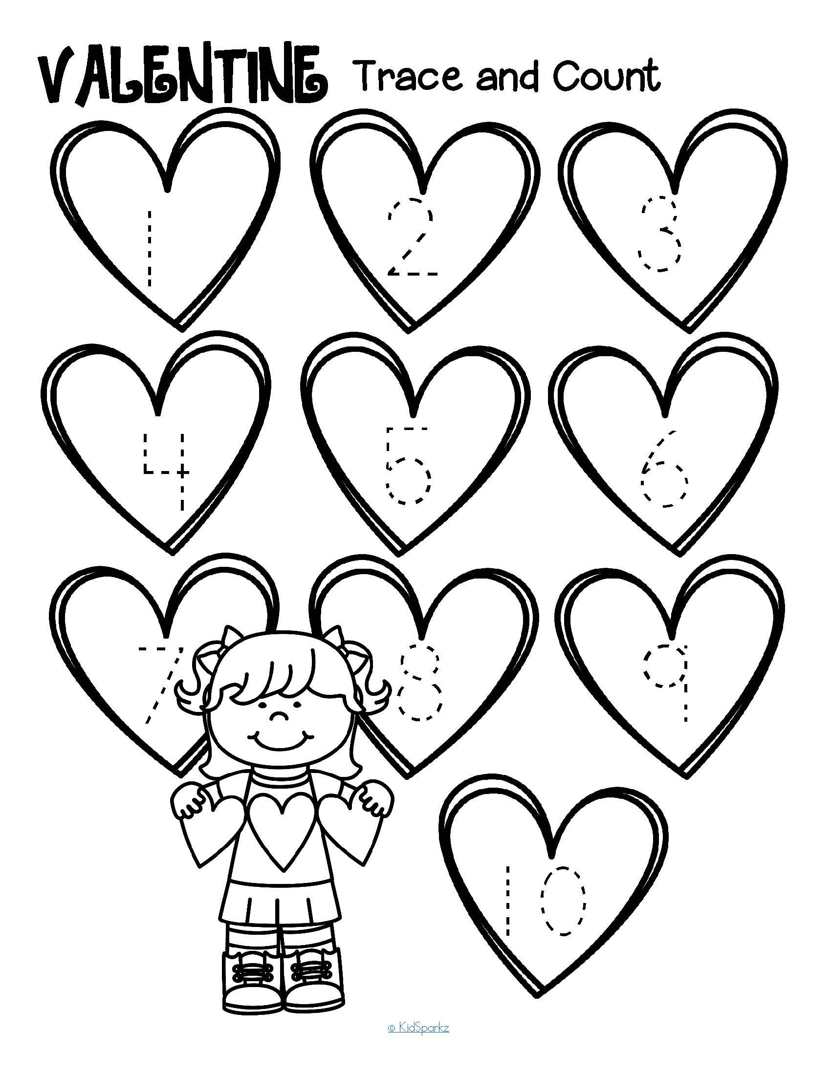 Free Printable Preschool Valentine Worksheets