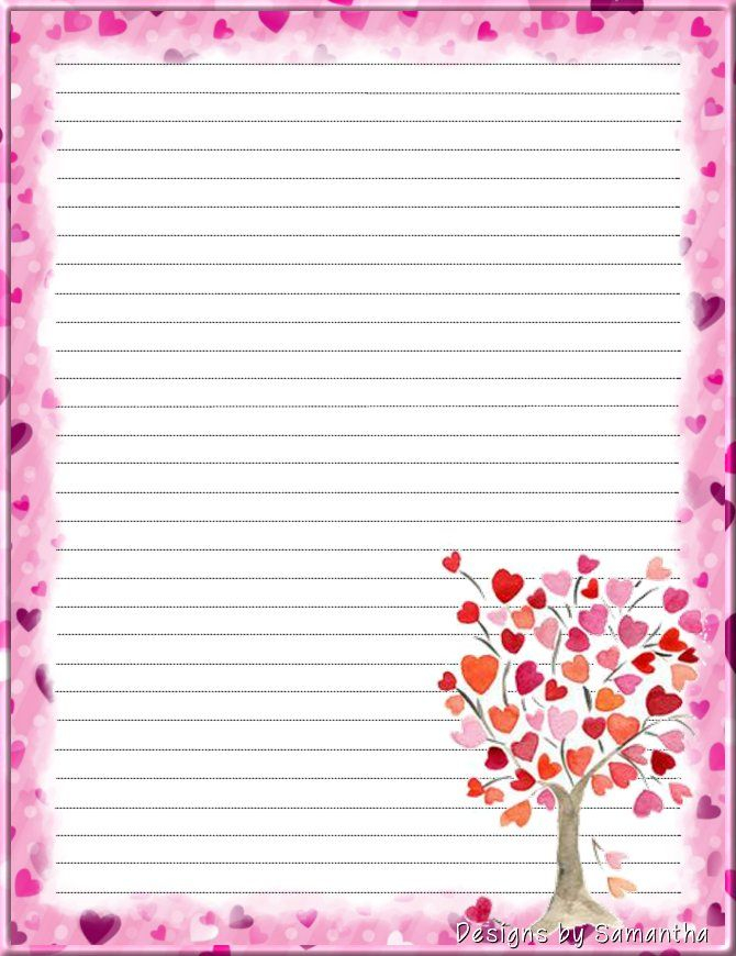 Printable Valentine Writing Paper