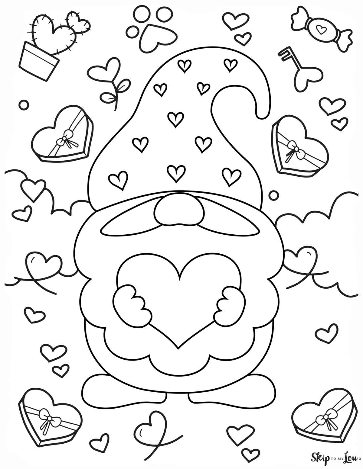 Free Printable Valentine Coloring Pages