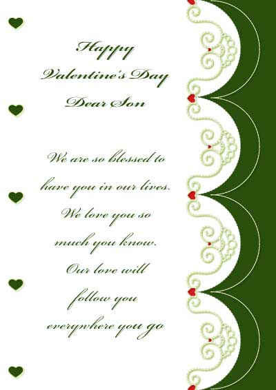 Free Printable Valentines Cards For Son