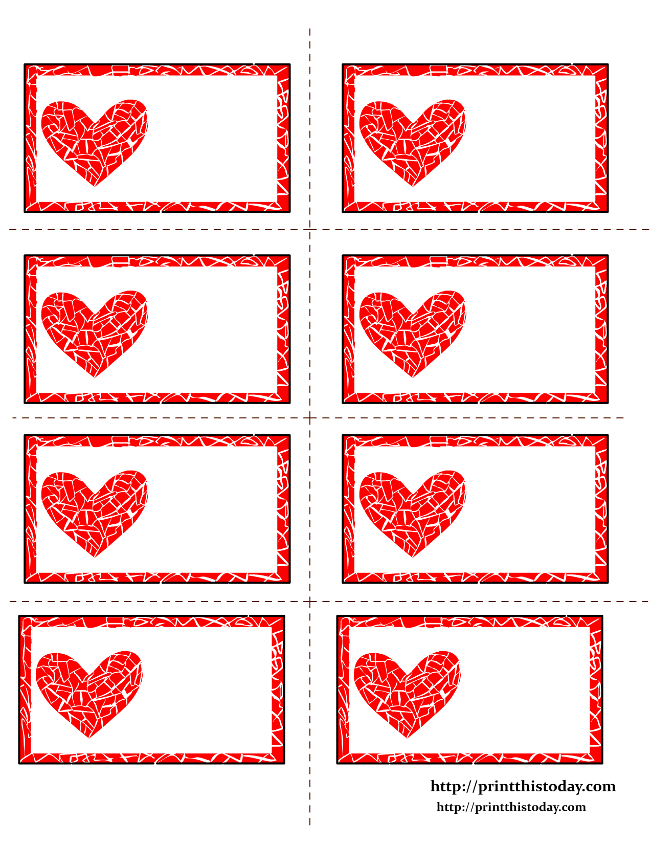 Free Printable Valentines Template