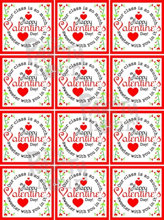 Valentine's Day Tags Printable