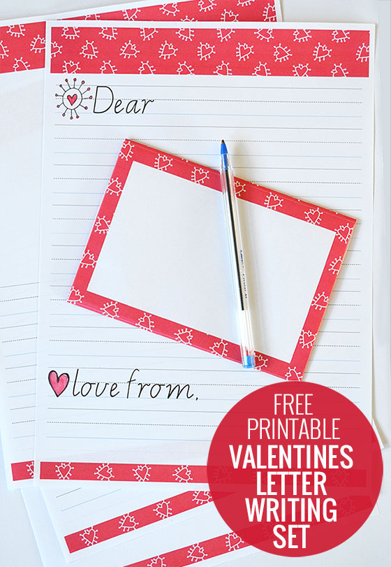 Printable Valentine Writing Paper