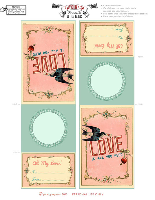 Free Printable Vintage Valentines