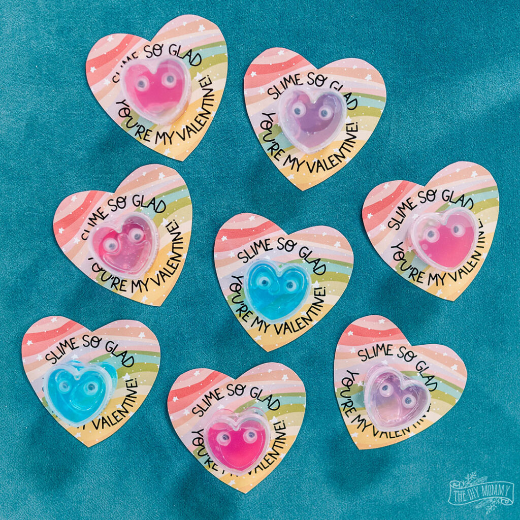 Free Printable Slime Valentines