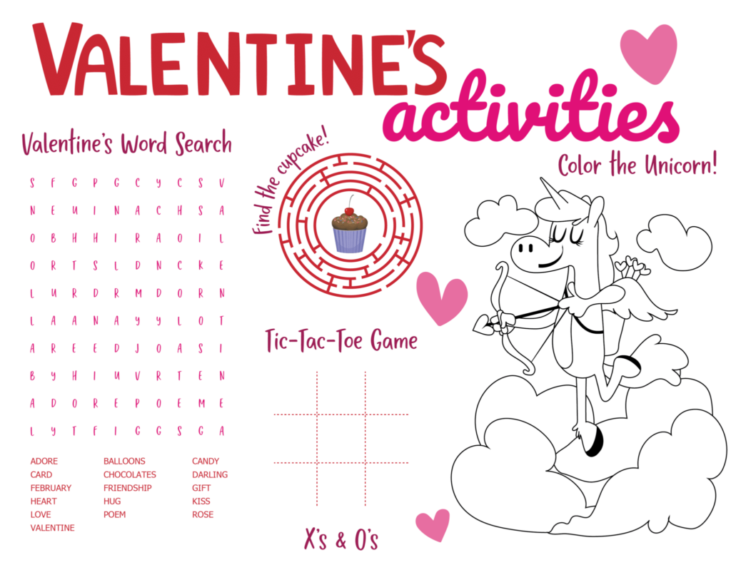 Free Valentine Activity Printables
