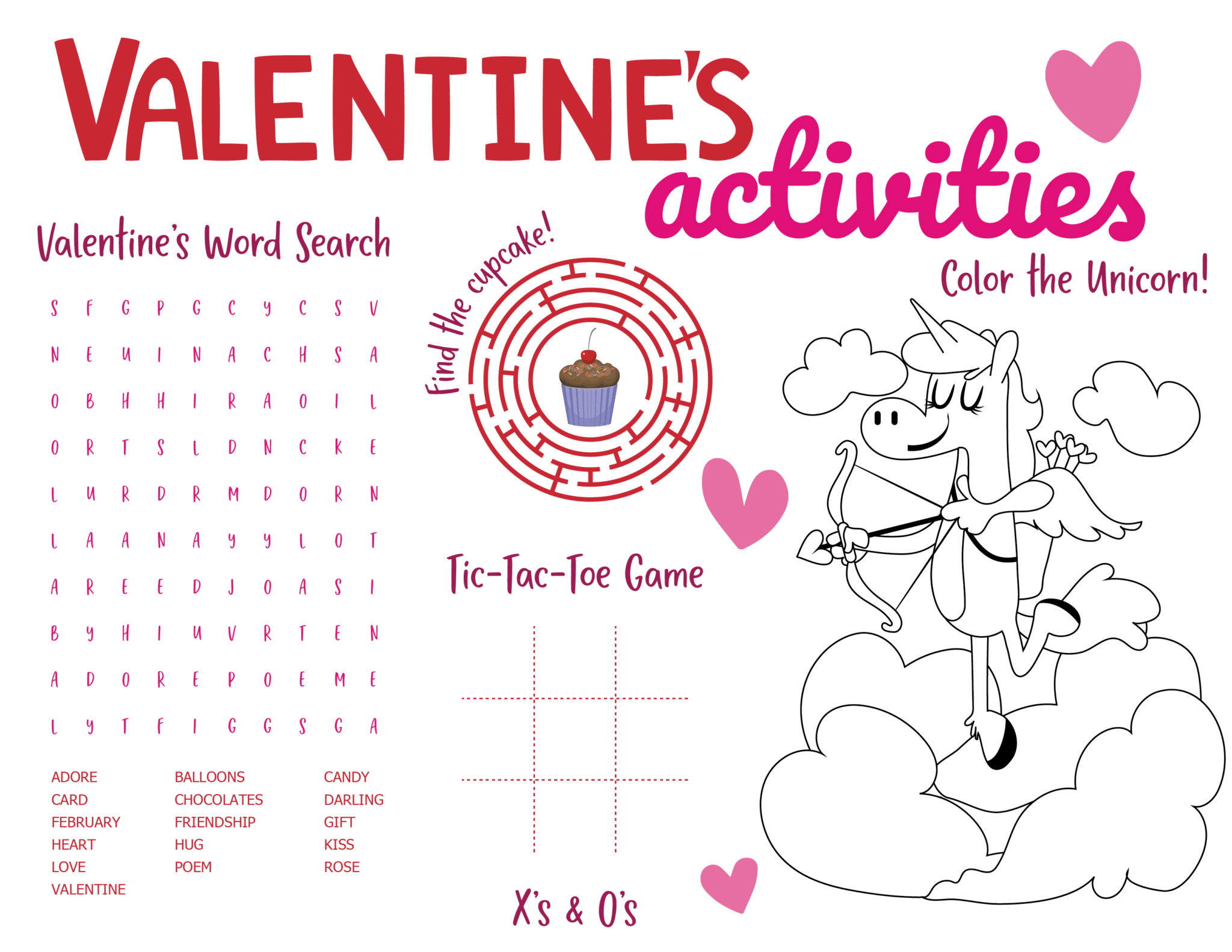 Valentines Worksheets Free Printable