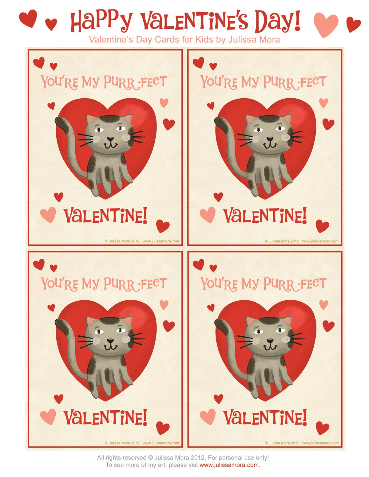Valentine Cards For Kids Printable