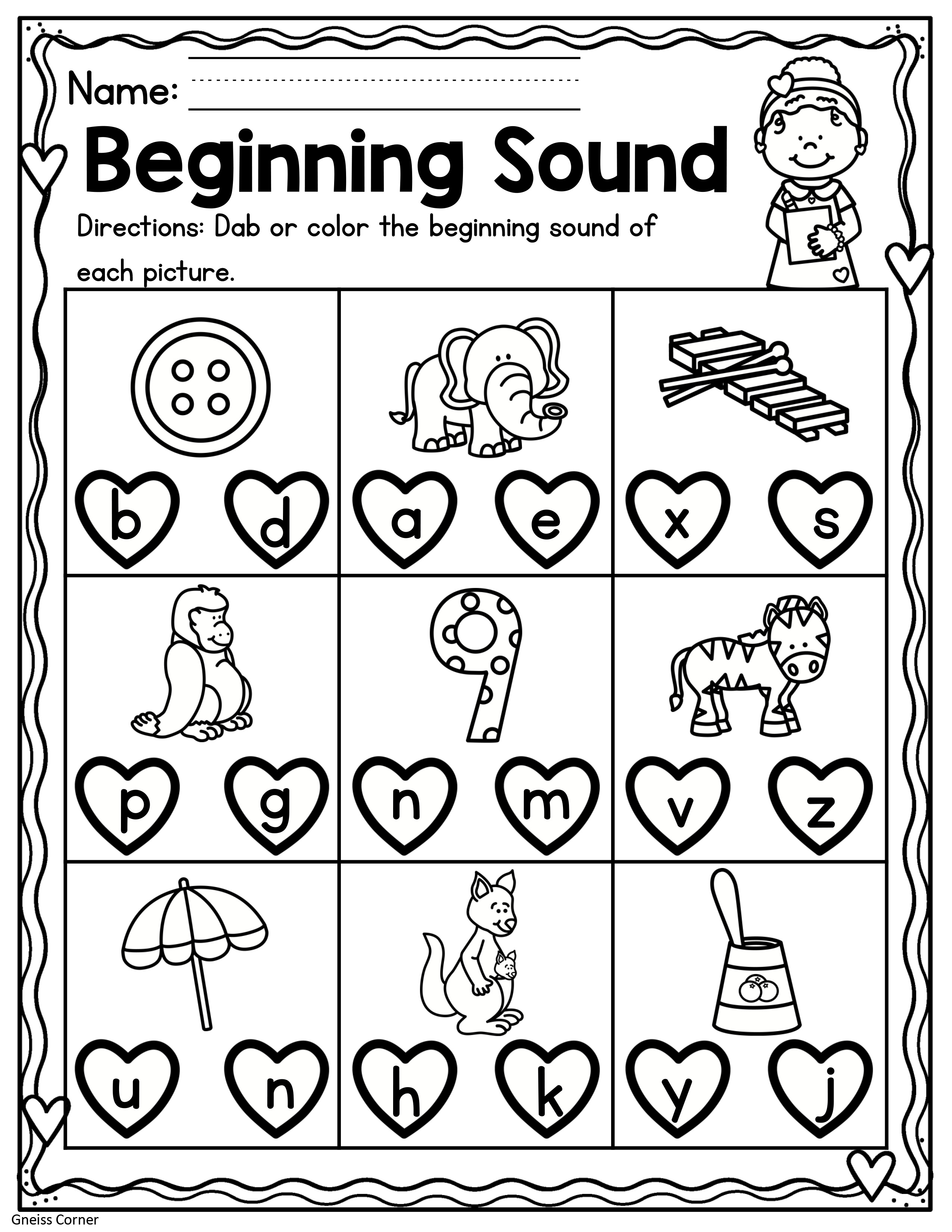 Free Printable Valentine's Worksheets
