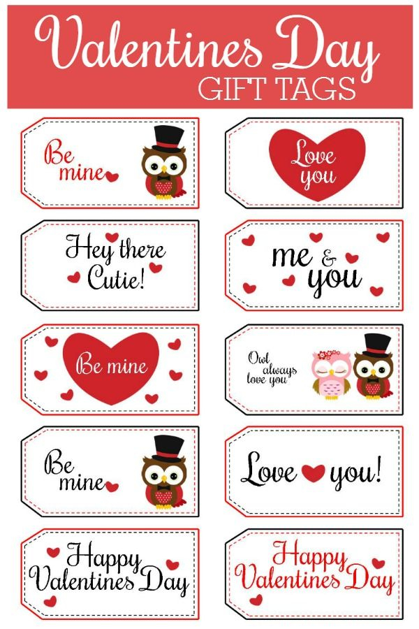 Happy Valentines Day Printable Tags