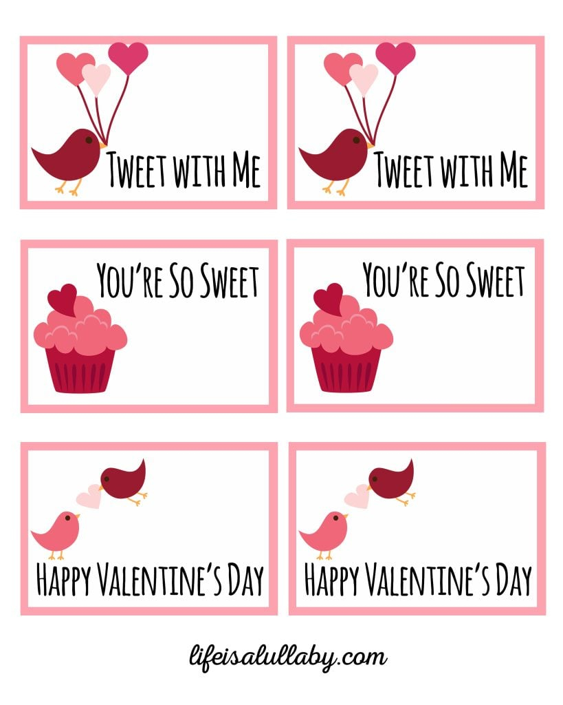 Easy Printable Valentine Cards