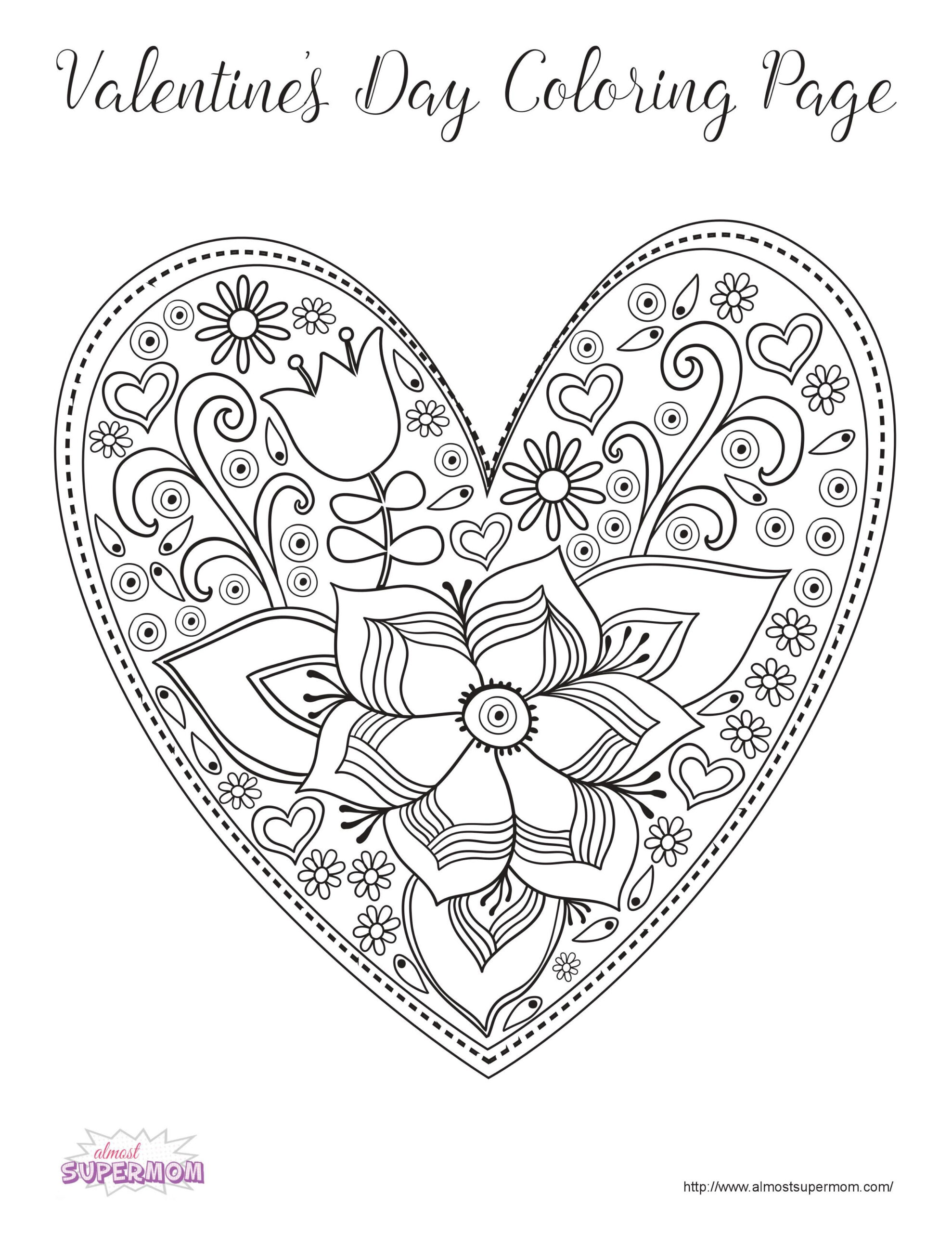 Free Printable Coloring Valentines