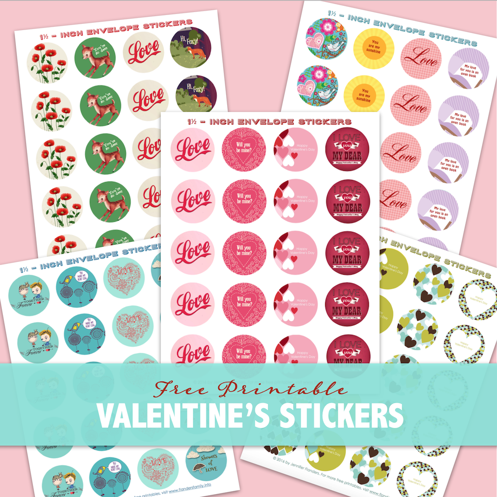 Free Printable Valentine Stickers Printable