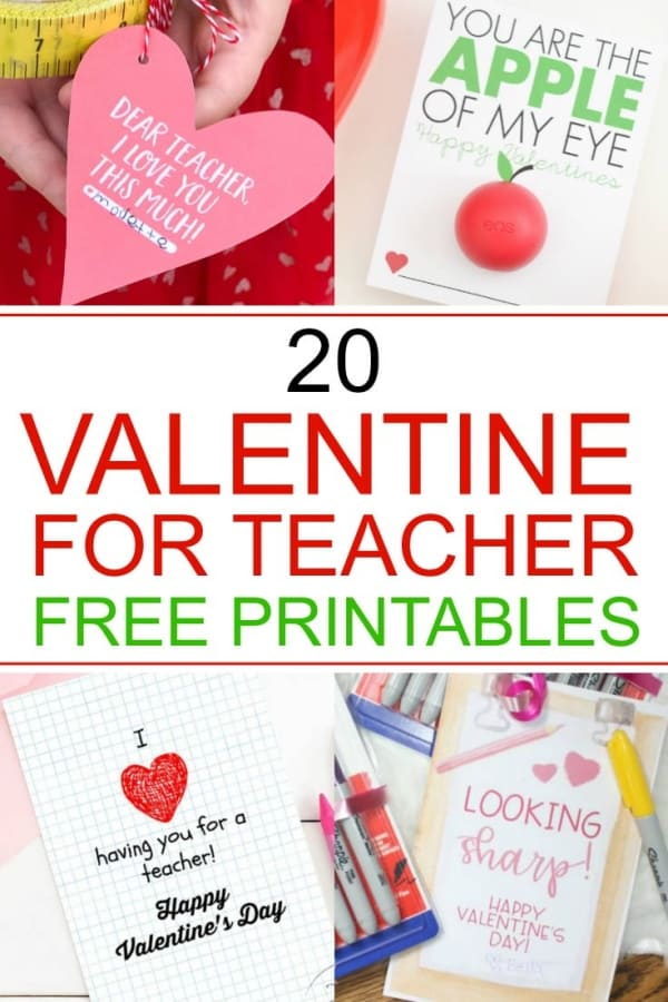 Free Valentine Printables From Teacher