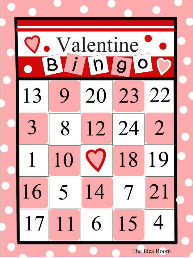 Bingo Dia Valentine Printables
