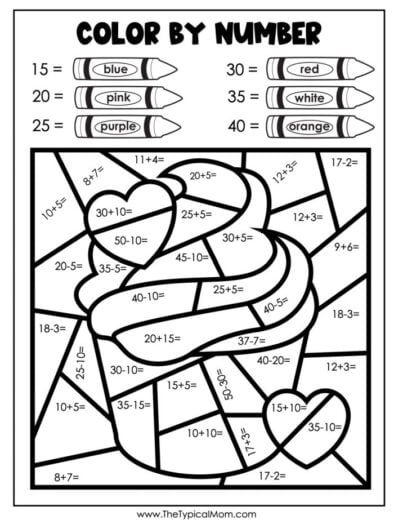 2 Digit Times 1 Digit Valentines Free Printable For Math