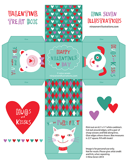 Printable Valentines Day Box