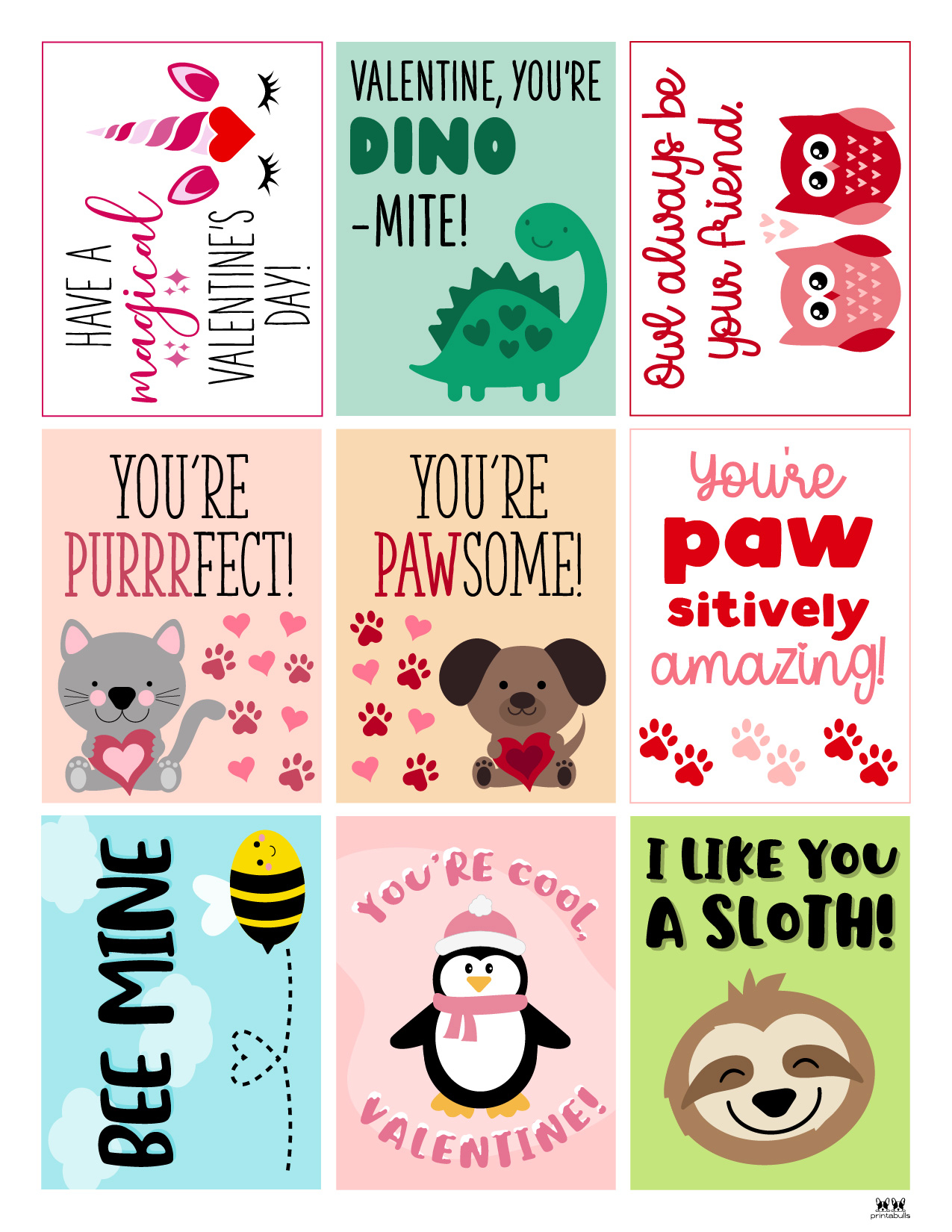 Cute Valentines Cards Printable