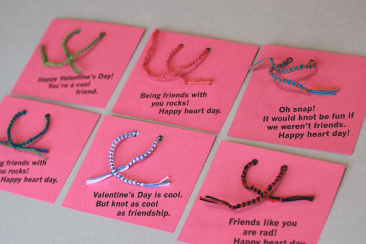 Friendship Bracelet Valentine Printable