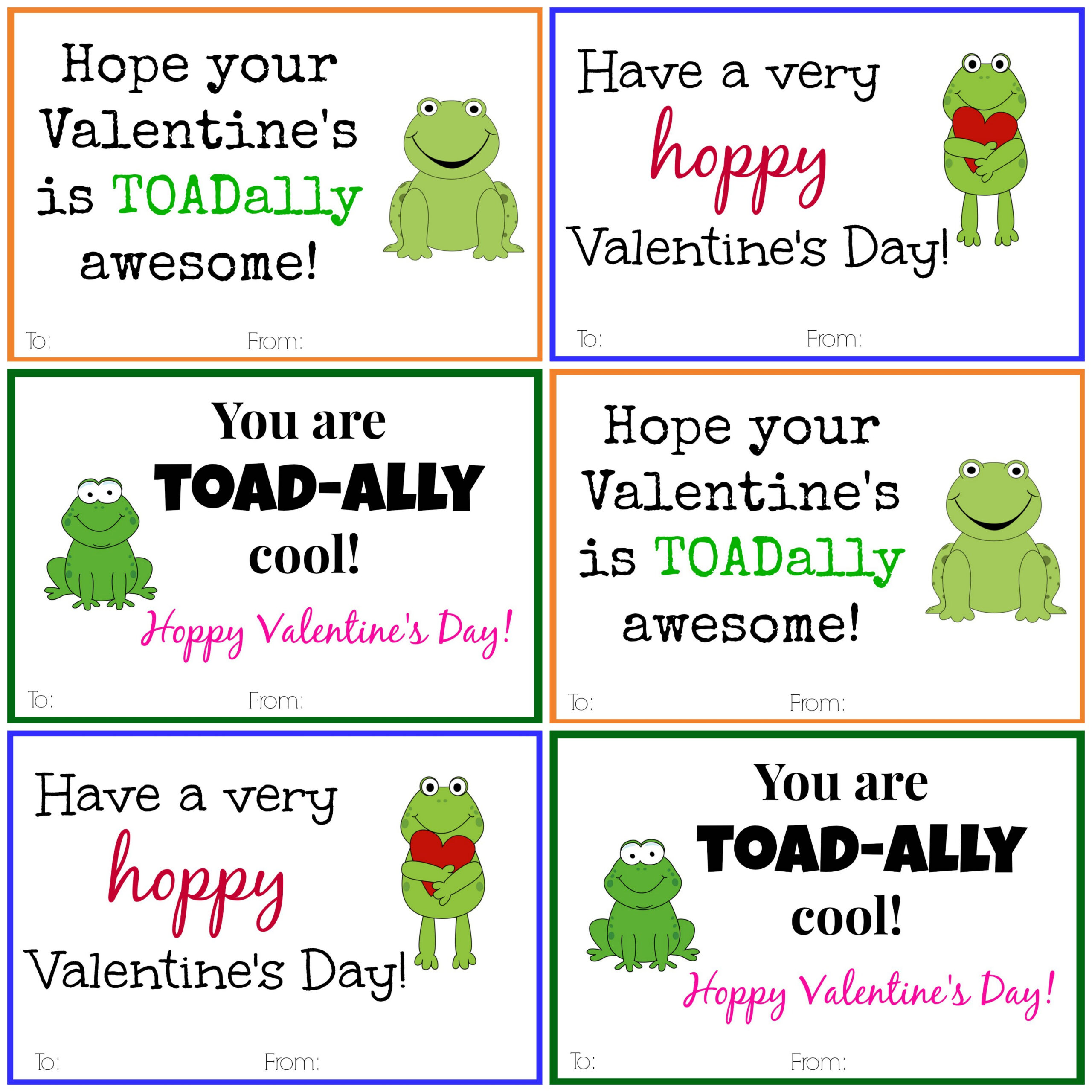 Valentine's Day Card Printable Templates