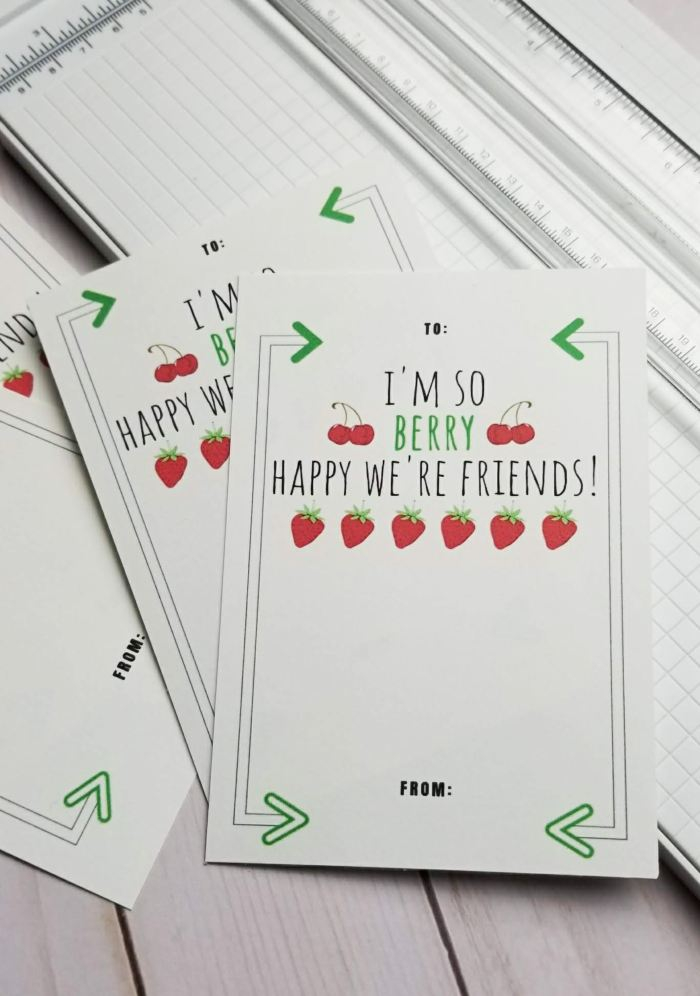 Fruit Snack Valentine Printable Free