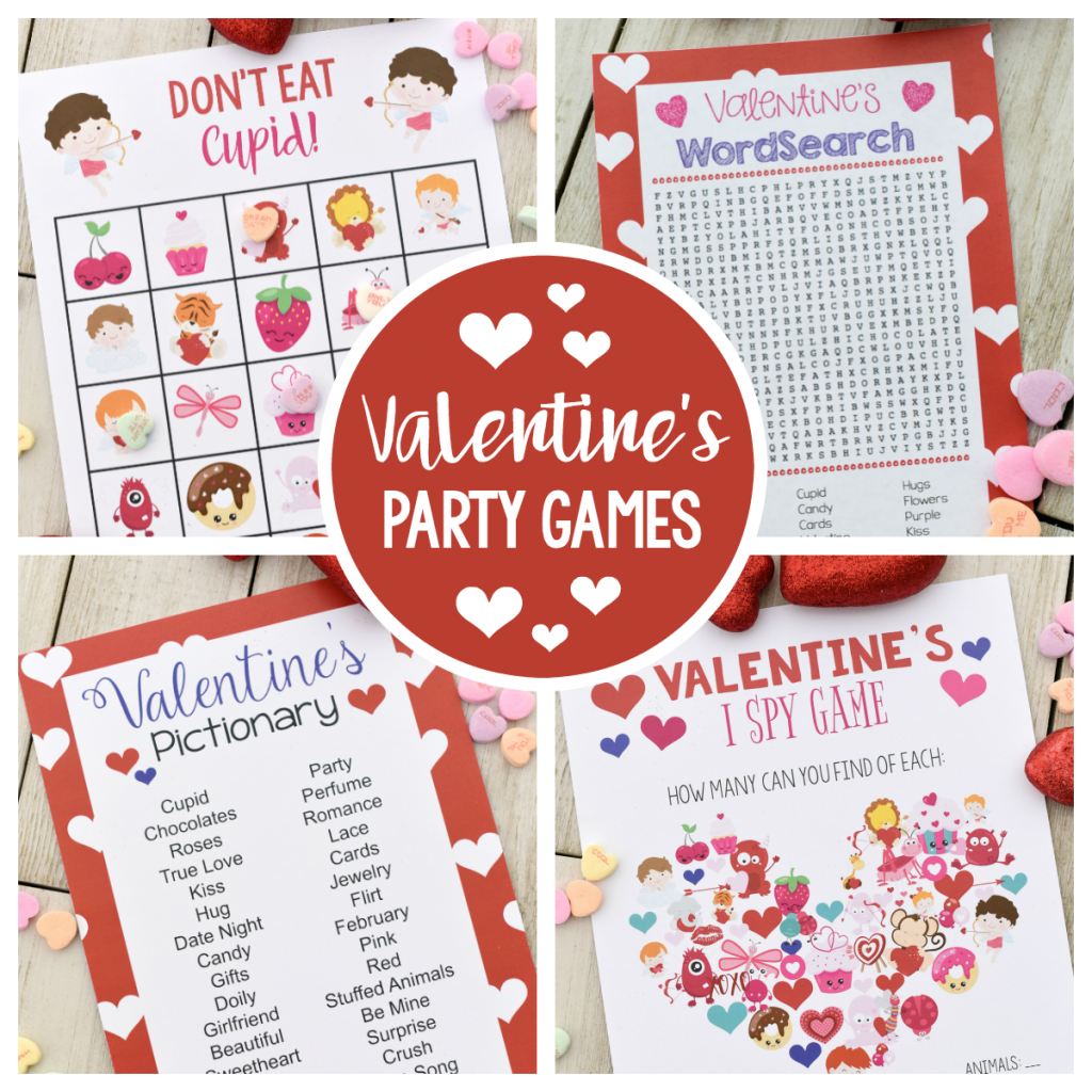 Free Valentines Printable Games