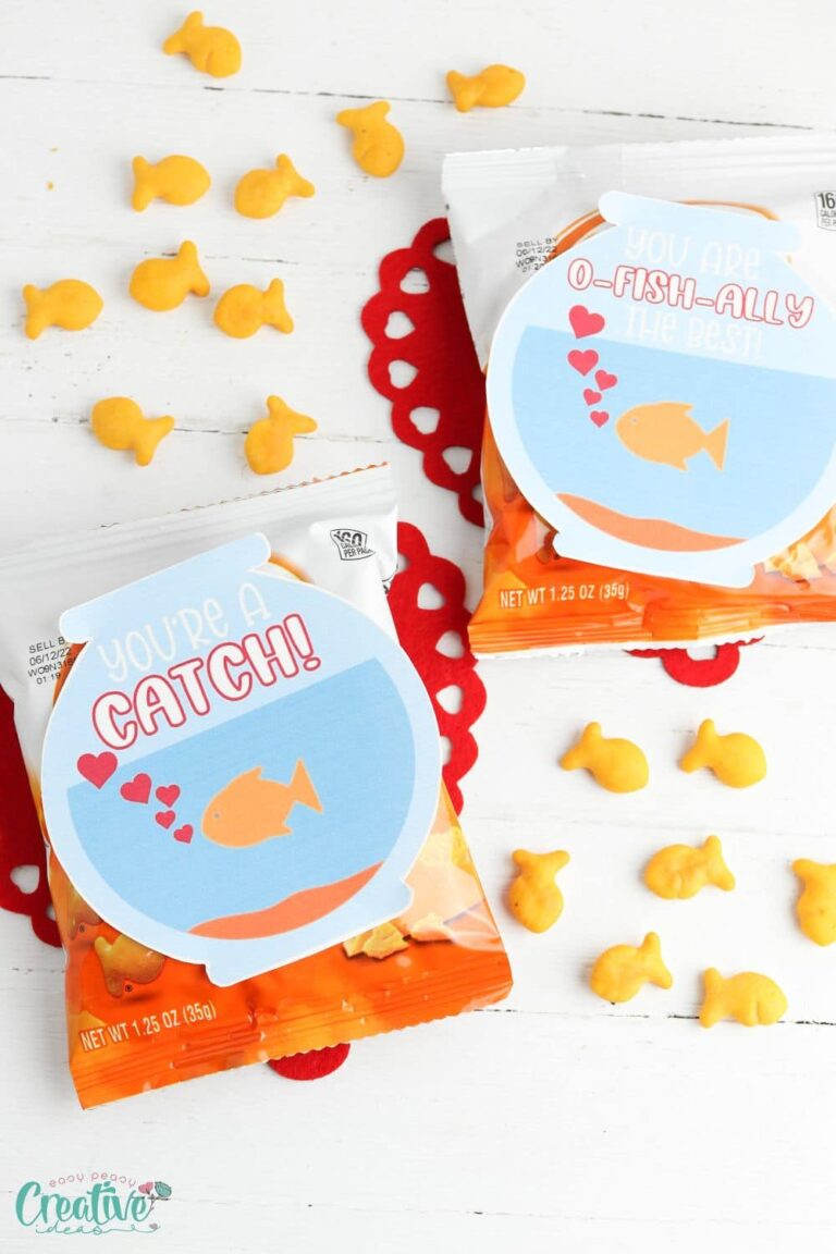 Printable Free Goldfish Valentine Printable