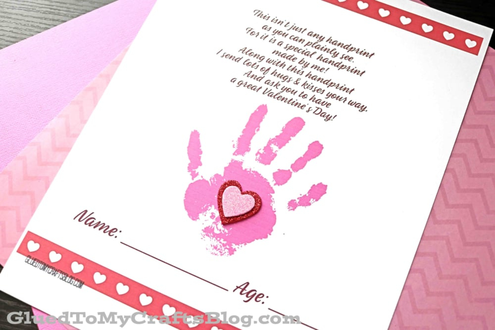 Free Printable Handprint Valentine Poem