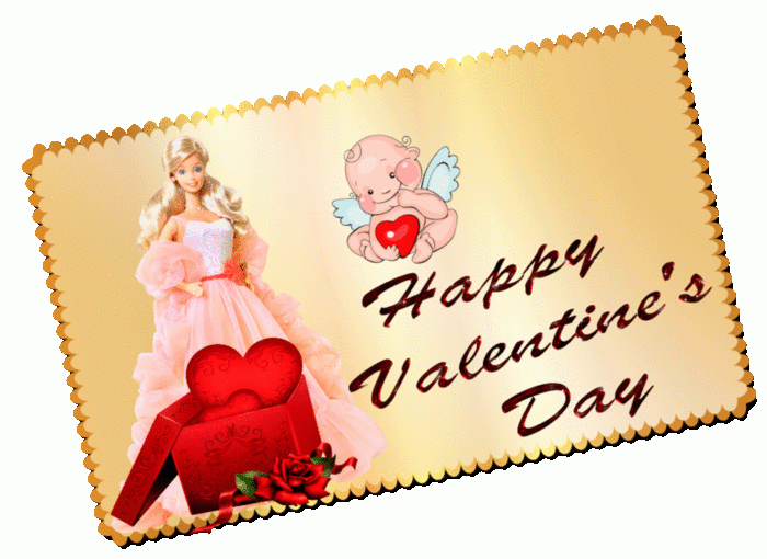 Barbie Happy Valentines Day Cards Printable