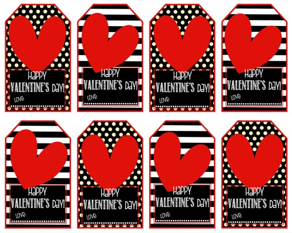 Happy Valentines Day Printable Tags
