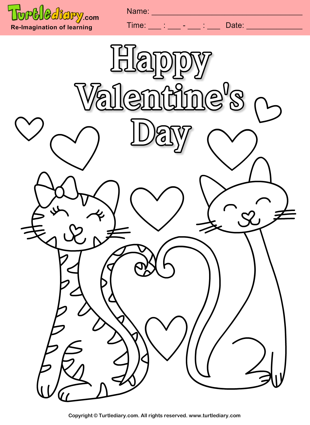 Free Coloring Valentine Printables